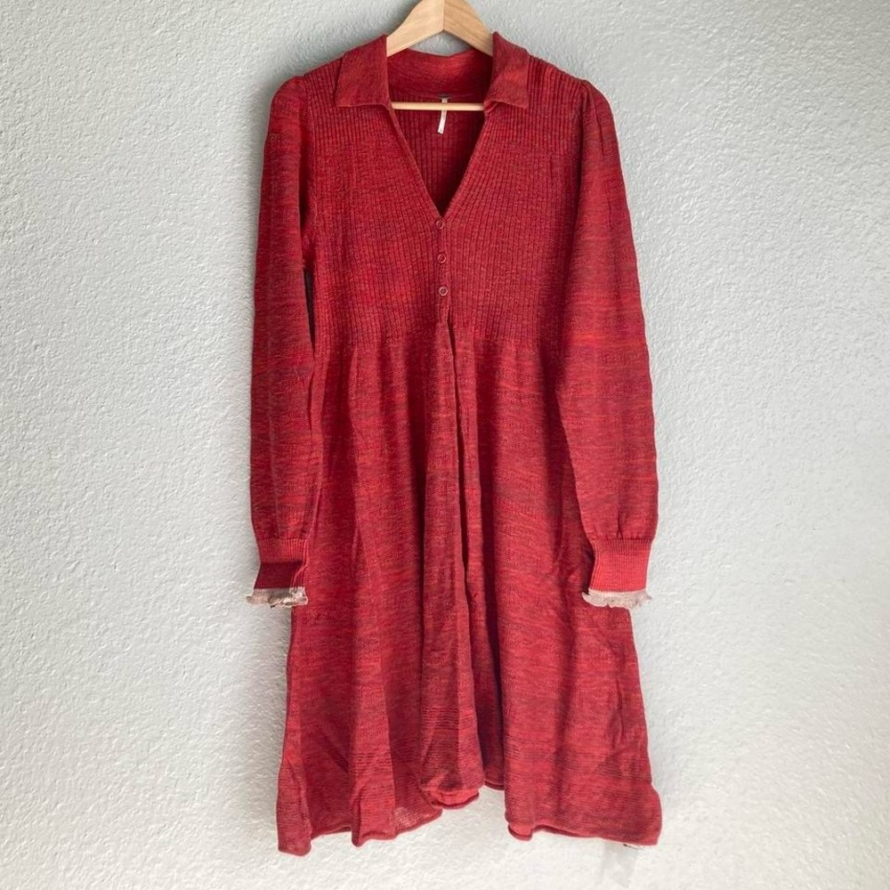NWT Free People Rain or Shine knit dress